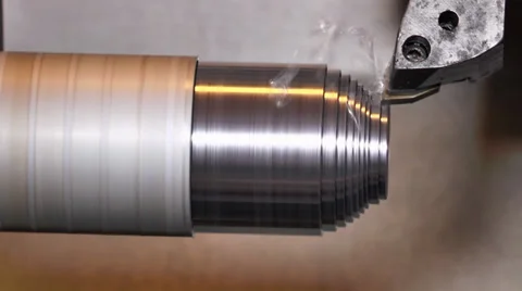 Cnc Machine Work With Metal Video stock 36907809