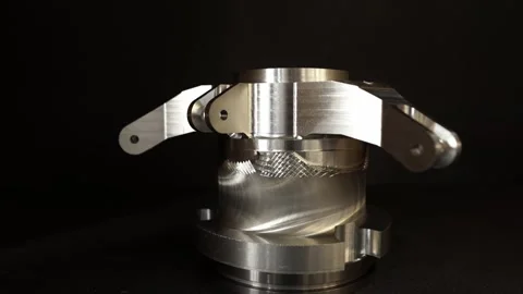 CNC Machined Metal Quick Release Coupling Stock Footage 331340372