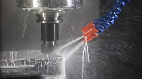 CNC metal processing machine Stock Footage 64085383