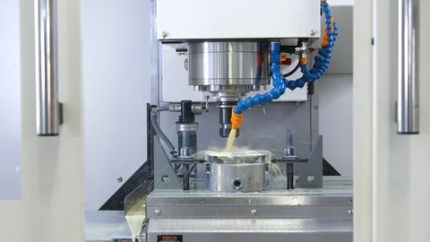 CNC Metalworking equipment Stock Footage 88850492