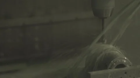 CNC Mill Drills Part 스톡 동영상 62926872