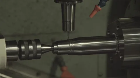 CNC Mill Slows Mills Part Stock Footage 62927085