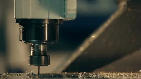 CNC milling machine Stock Footage