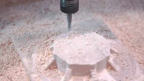 CNC milling machine Video stock 74485873