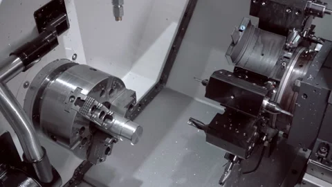Cnc milling machine Stock Footage 98225394