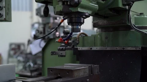 CNC milling machine Stock Footage 113526011