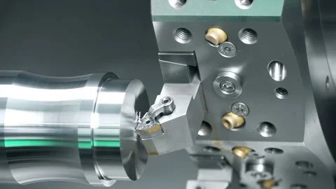 CNC Milling Machine Grinding Mold Parts in Worksh Stock Footage 340512483