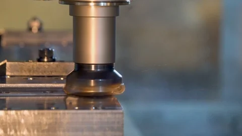 CNC milling machine in operation Stock Footage 111004881