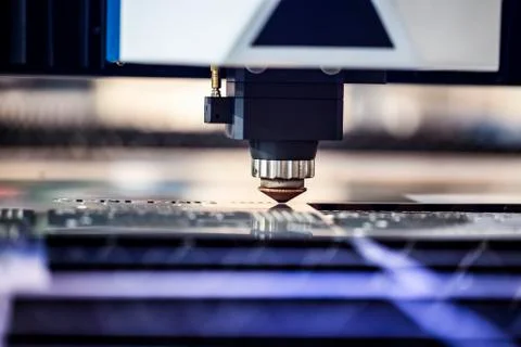 Cnc milling machine. Processing and laser cutting for metal in the industrial Stock Photos