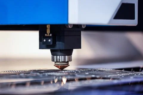 Cnc milling machine. Processing and laser cutting for metal in the industrial Stock Photos