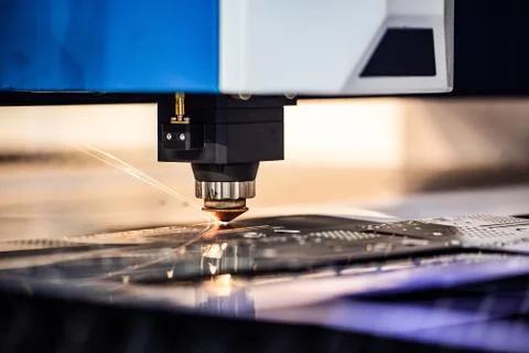 Cnc milling machine. Processing and laser cutting for metal in the industrial Stock-Fotos