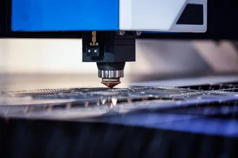 Cnc milling machine. Processing and laser cutting for metal in the industrial Stock Photos