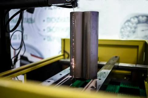 Cnc milling machine. Processing and laser cutting for metal in the industrial Stock Photos