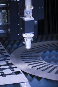 Cnc milling machine. Processing and laser cutting for metal in the industrial Foto stock