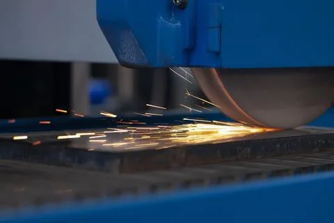 Cnc milling machine. Processing and laser cutting for metal in the industrial Stock Photos