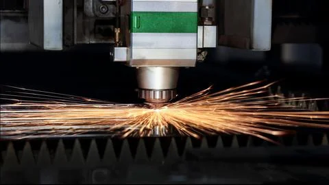 Cnc milling machine. Processing and laser cutting for metal in the industri.. Stock-Fotos