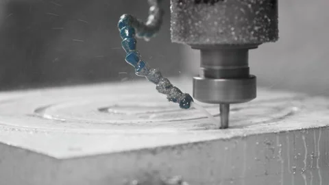 CNC milling machine for sheets aluminium Video stock 168076564