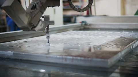 CNC milling machine for sheets aluminium, wood, acryl Stock Footage 259613184