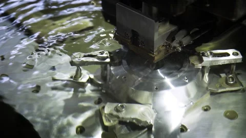 CNC milling machine for sheets aluminium, wood, acrylic Stock Footage 259613677
