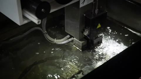 CNC milling machine for sheets aluminium, wood, acrylic Stock Footage 259613704
