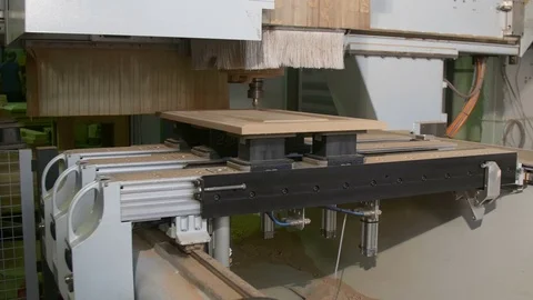 CNC milling machine at work Stock Footage 70709228