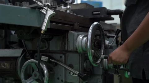 CNC Milling metalworking process Stock Footage 113525212