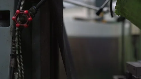 CNC Milling metalworking process Video stock 113525391