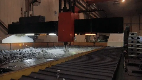 CNC milling or drilling machine Video stock 90567092