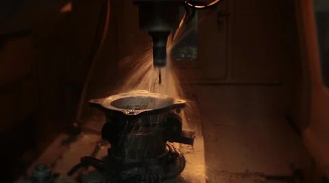 Cnc milling process Stock Footage 62261256