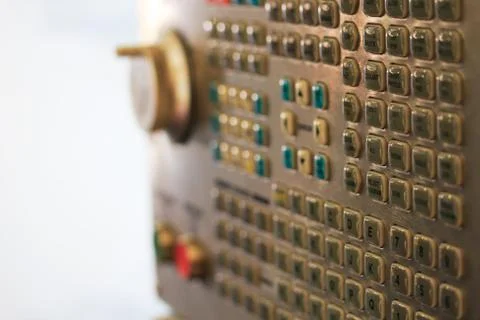 CNC operator keypad Stock Photos