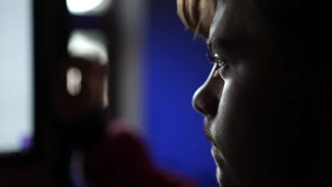 CNC Operator Working on Industrial Machine Panel Stock Footage 306682417