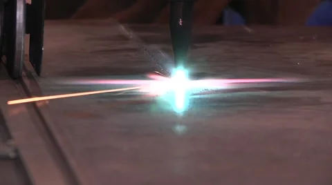 CNC Plasma cutter Stock Footage 56436092