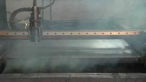 CNC plasma cutter. Time lapsed Stock Footage 22248390