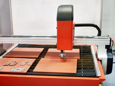 CNC plasma cutting machine Stock Photos