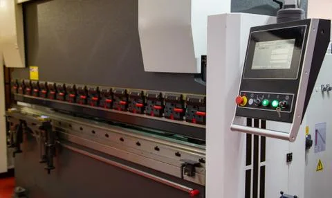 CNC press bender machine Stock Photos