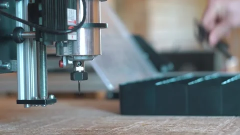 CNC Router Bit Installation 動画素材 135241053