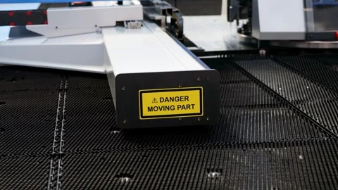 CNC servo drive turret punch press machine for metal Video stock 254418107