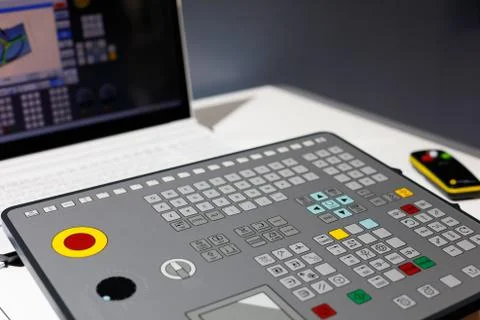 CNC training console Stock Photos
