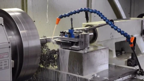 Cnc turning machine Stock-Footage 83613840
