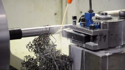 Cnc turning machine Stock-Footage 83614170