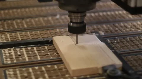 CNC on wood Stock-Footage 10720774