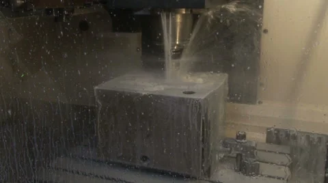 CNC.Processing and manufacturing metal elements with cnc machine.Metal industry. Stock Footage 49083064