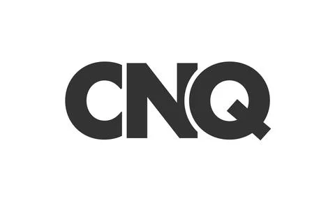 CNQ logo design template with strong and modern bold text. Initial based ve.. Stock Illustration