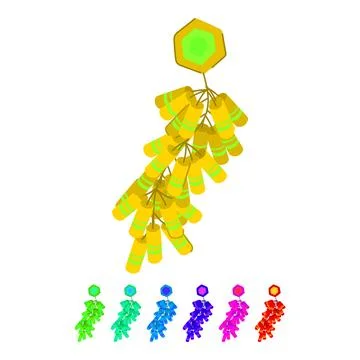 Cny chinese firecracker vector cartoon graphic Stock Illustration