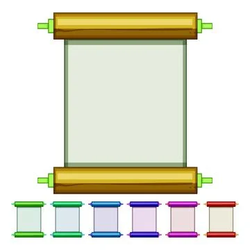 Cny chinese scroll cartoon vector graphic Stock Illustration