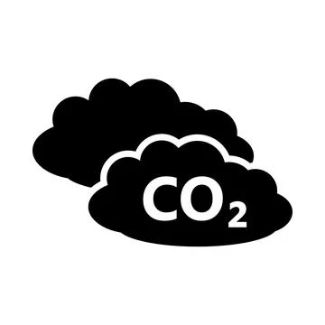 CO 2 Cloud Icon Stock Illustration