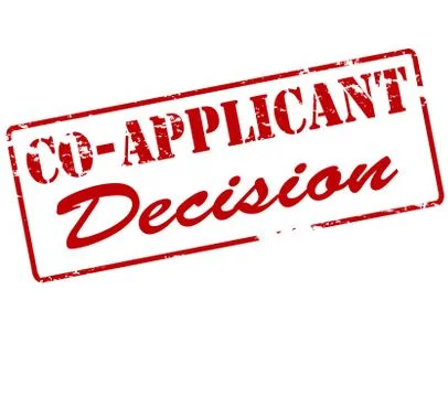 Co applicant decision Stock Illustration