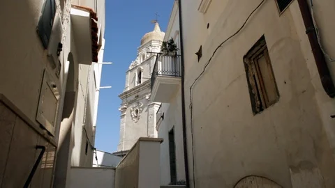 Co-Cathedral of Santa Maria Assunta 2 - Vieste Stock Footage 106208959