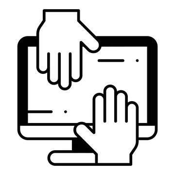 Co-Create Dualtone Icon 库存插图