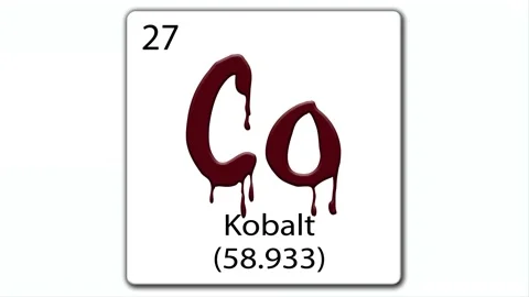 Co Kobalt - Dutch / German 스톡 동영상 155729654